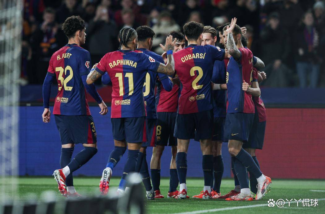 巴塞罗那豪取五连胜，领先优势扩大
